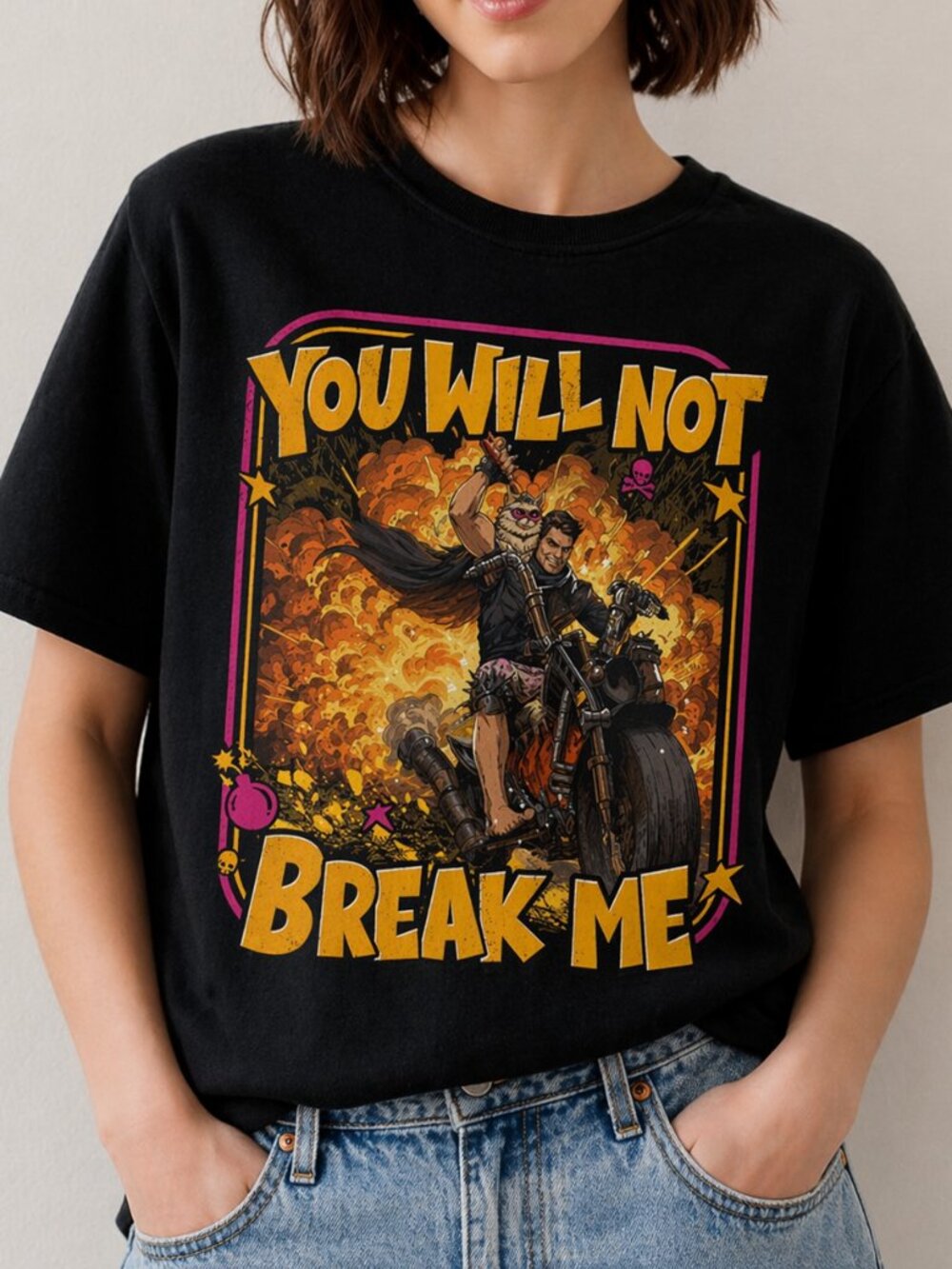 You Will Not Break Me Carl Shirt, Funny Sci-Fi Book Tee